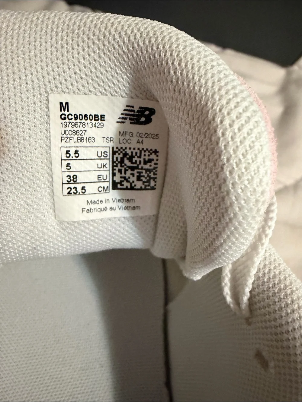 New Balance Women's Pink & Cream 990-Style Running Sneakers